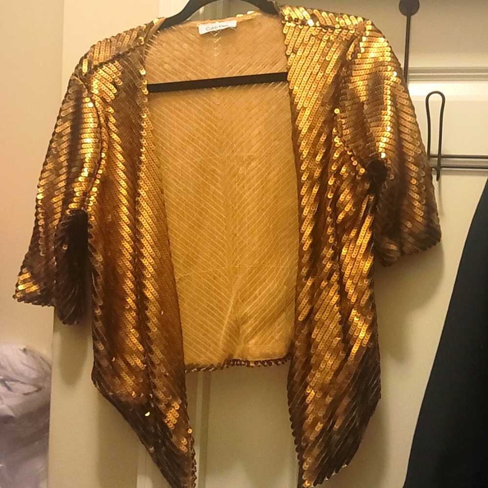 Gold sequin top (blazer) 🤷🏽‍♀️
